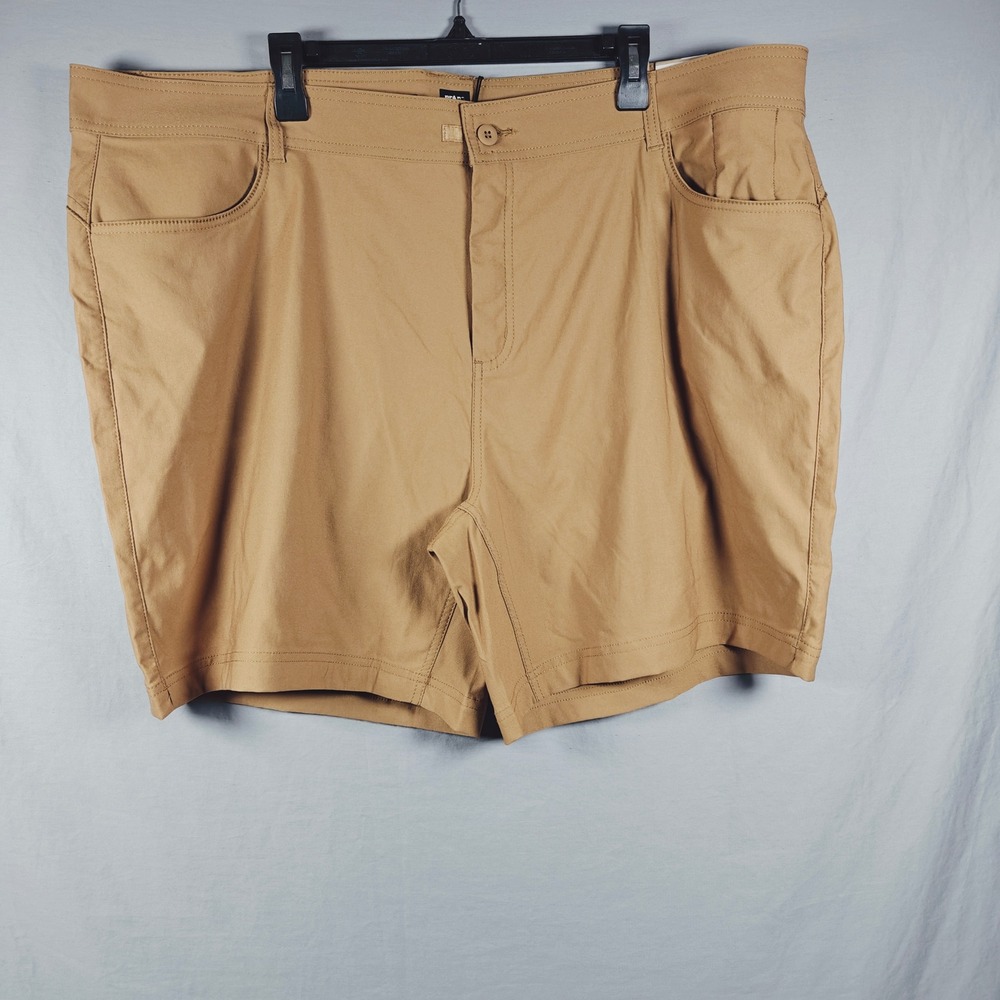 prAna Halle Short Plus II Women's Khaki Stretch Hiking Outdoor Sz‎ 22W
